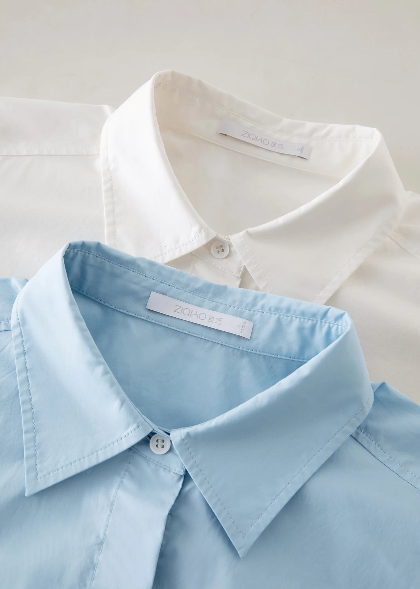 Sky Blue Button Front Shirt