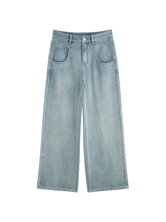 Light Wash Wide Leg Jeans