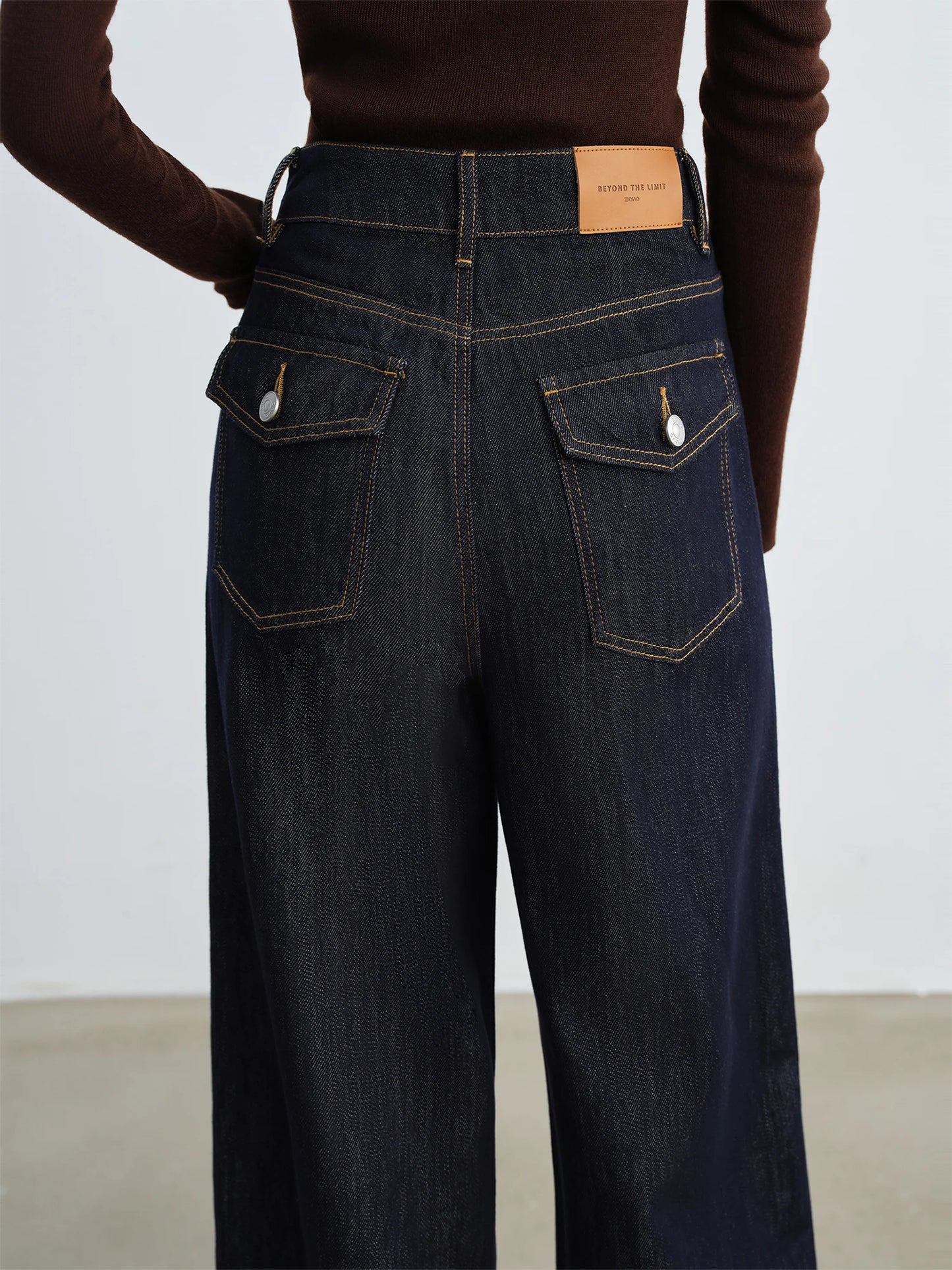 Dark Wash Straight Leg Jeans