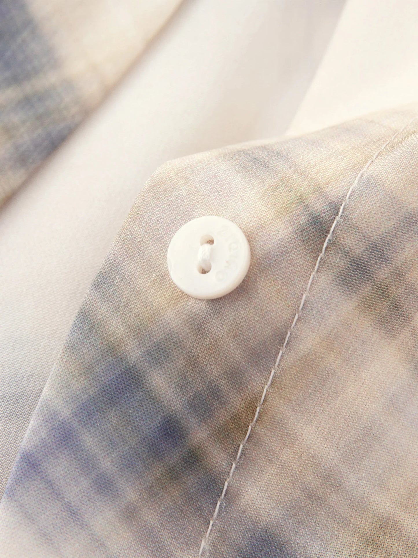 Beige Plaid Long Sleeve Shirt