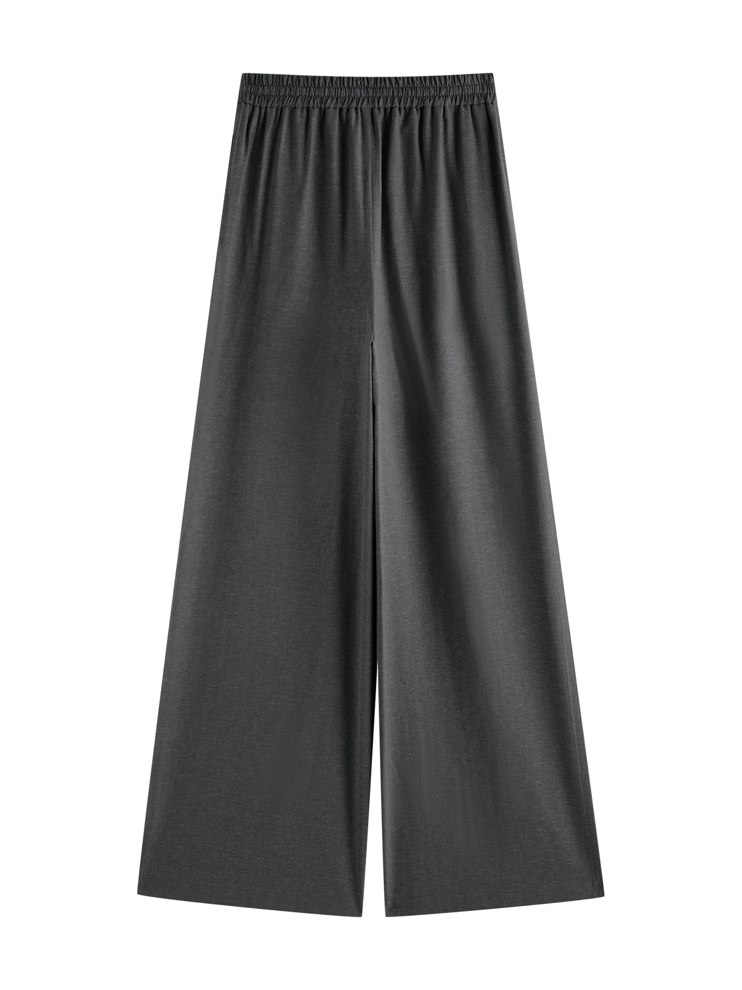 Charcoal Elastic Drawstring Pants
