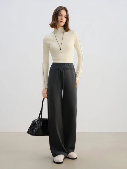 Black Flared Lounge Pants