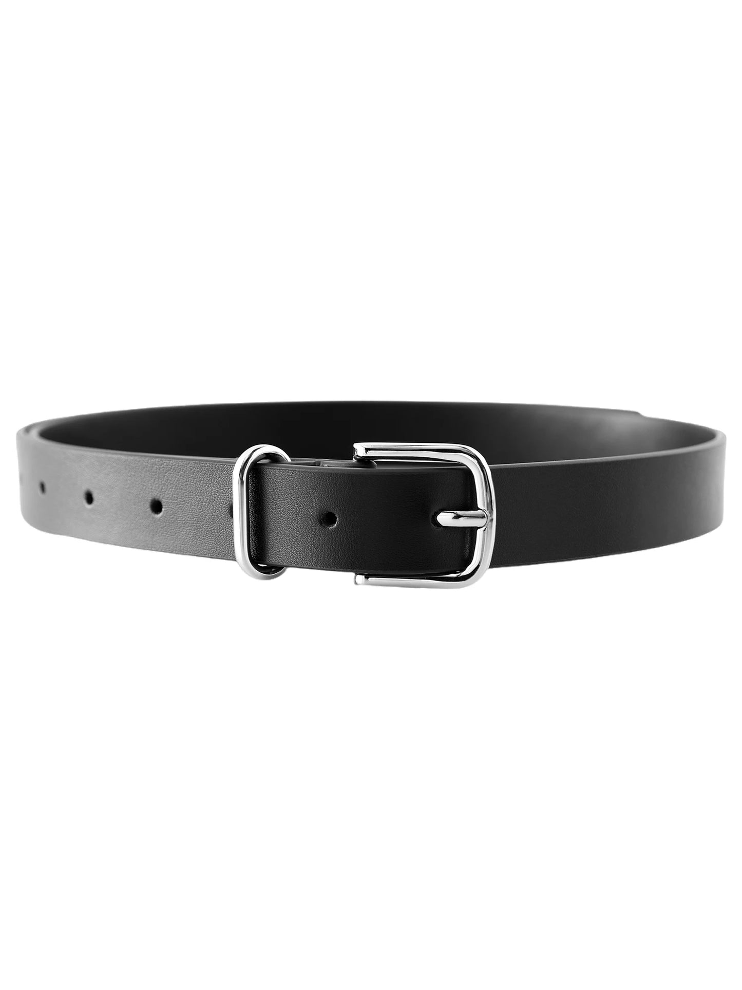 Brown Leather Buckle Belt