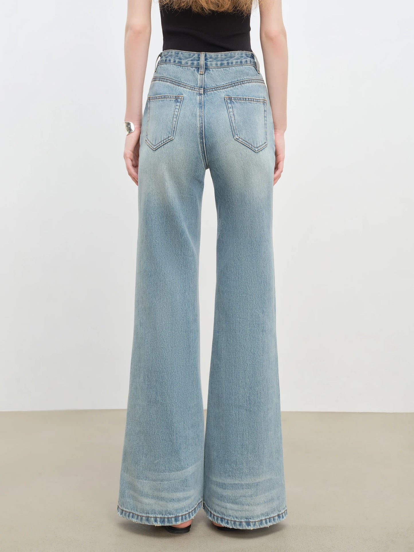 Light Blue Micro Flare Jeans