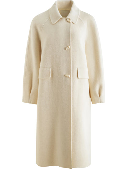 Pink Wool Trench Coat
