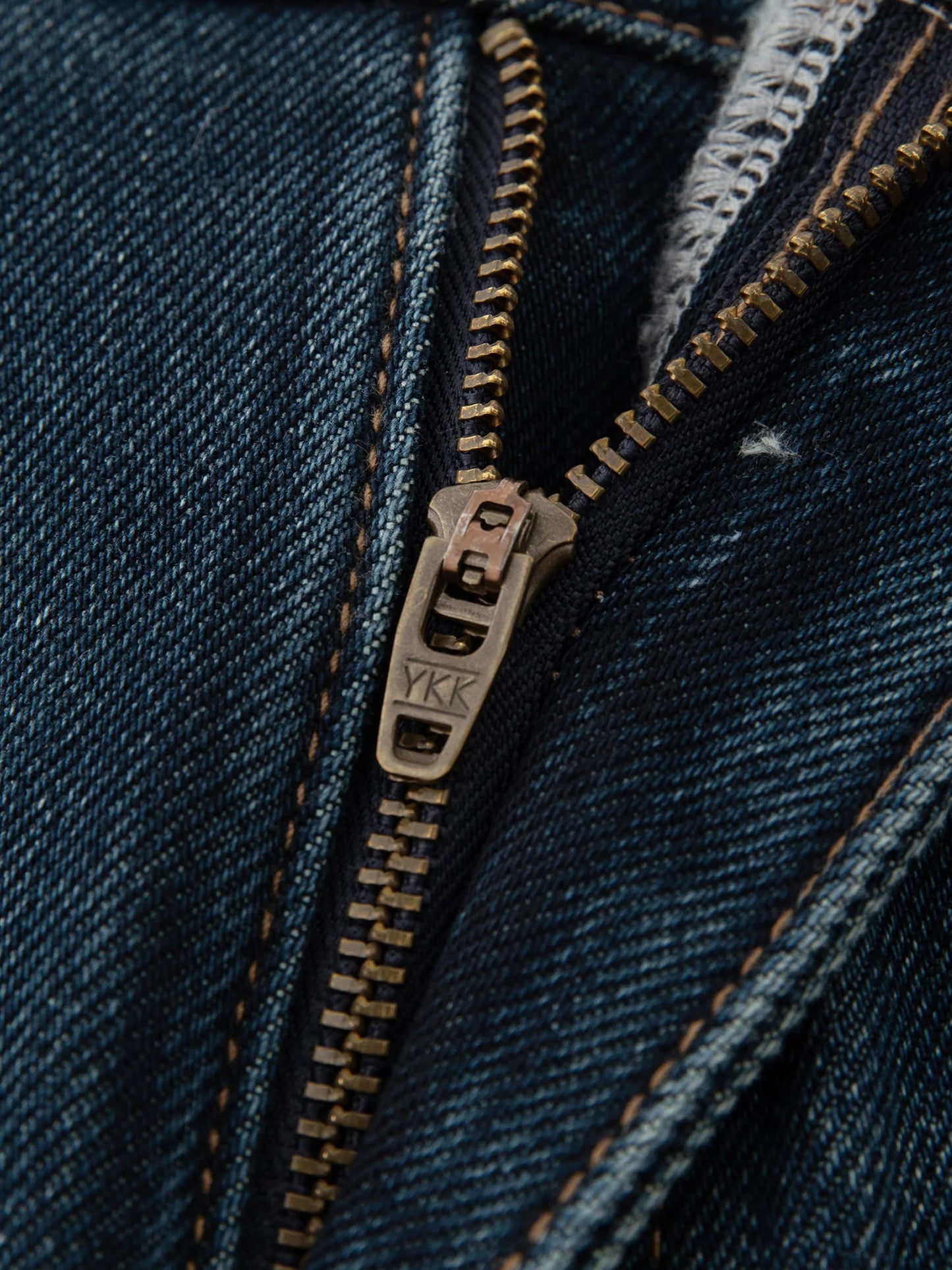 Dark Blue Front Seam Jeans