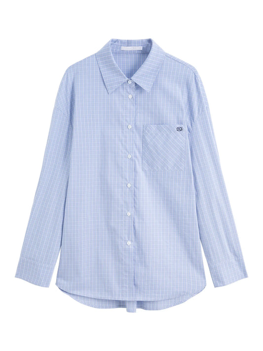 Blue Striped Button Shirt