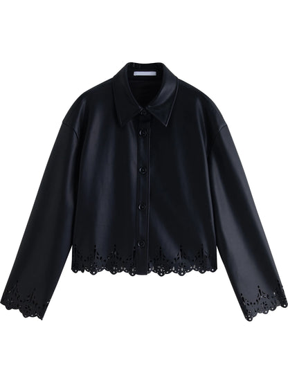 Textured Jacket Mini Skirt Set