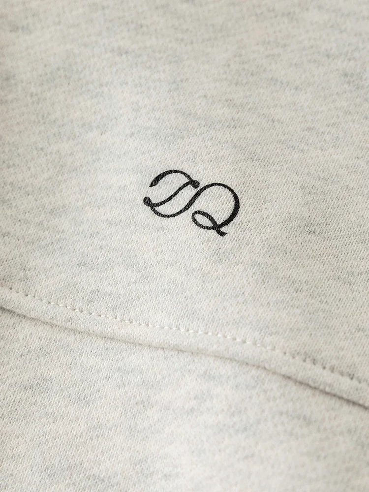 Ivory Drawstring Hem Sweatshirt