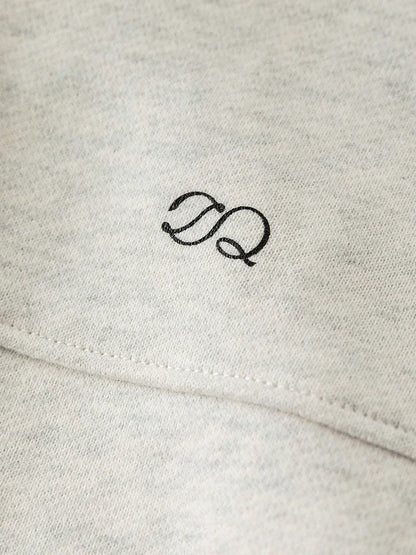 Ivory Drawstring Hem Sweatshirt