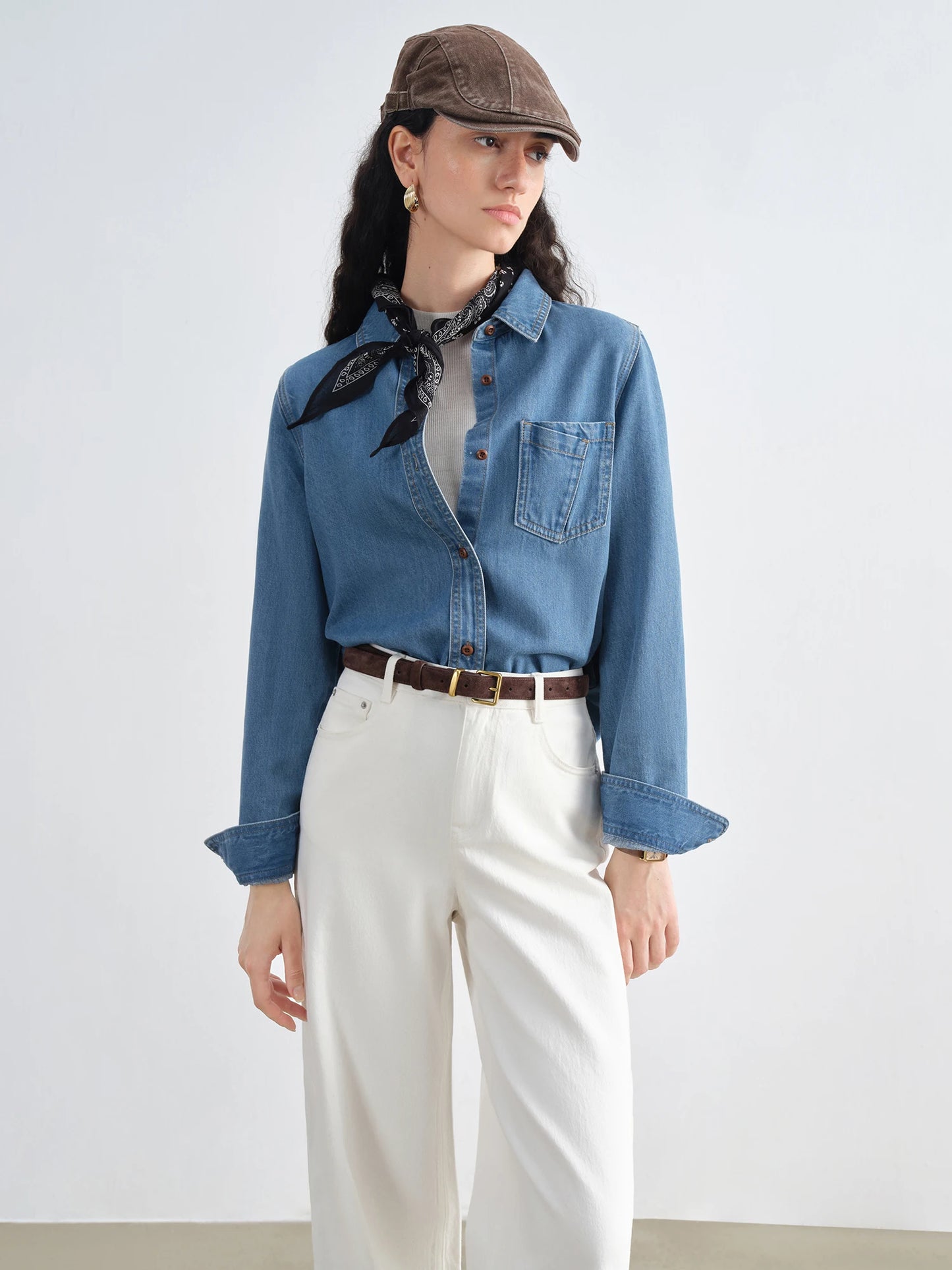 Blue Denim Button Shirt
