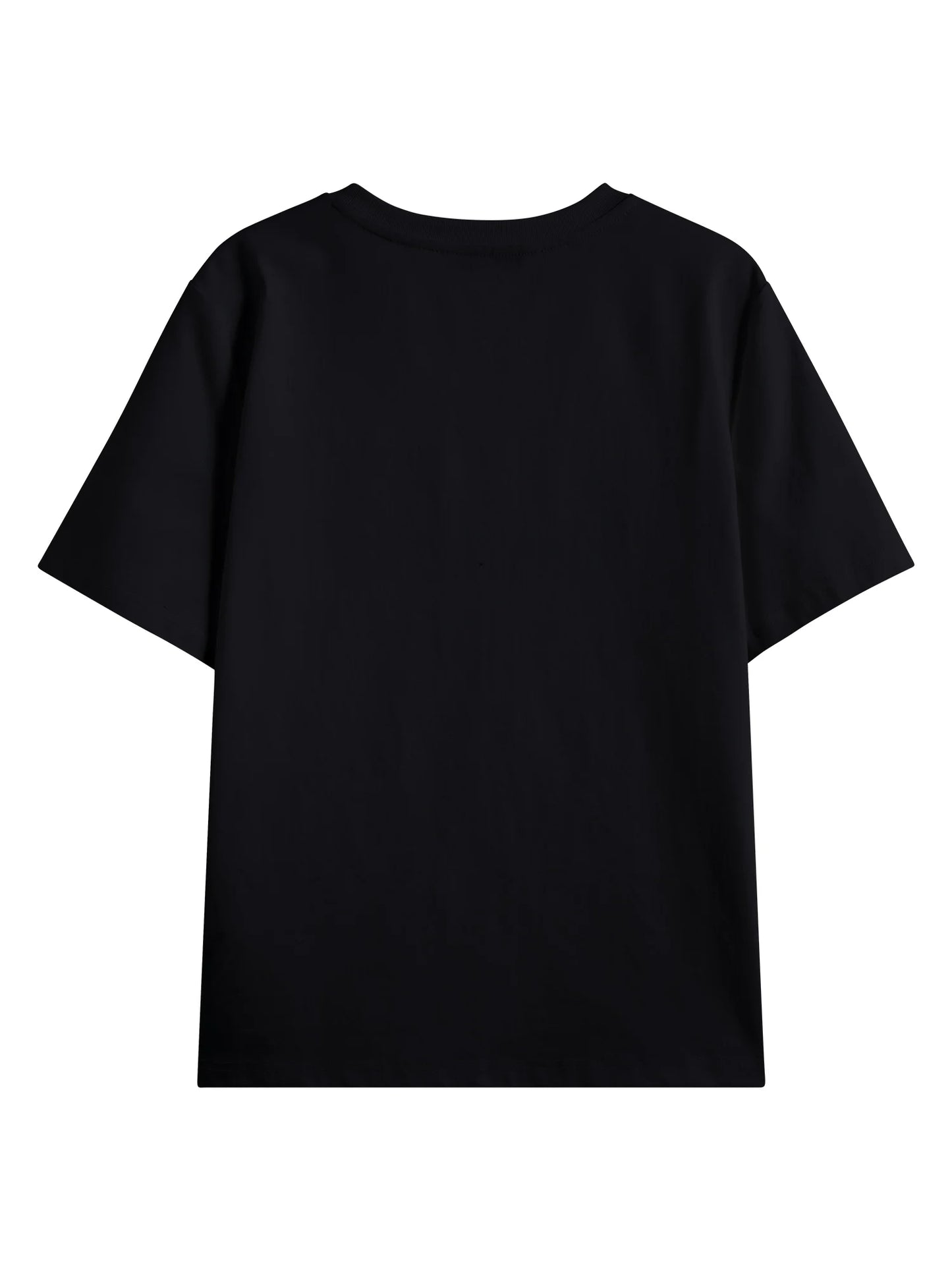 White Script Graphic Crew Neck Tee