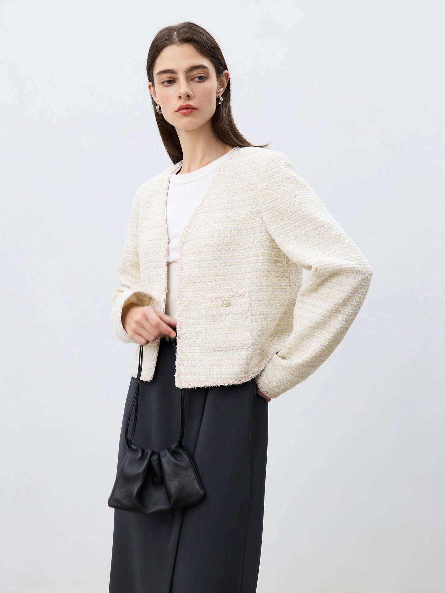 Ivory Embroidered Short Jacket