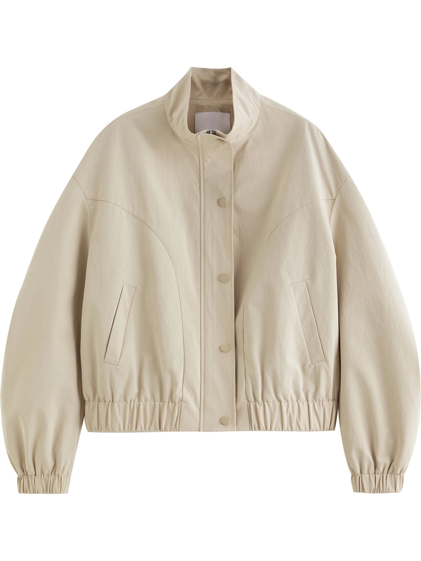 Brown Faux Suede Bomber Jacket