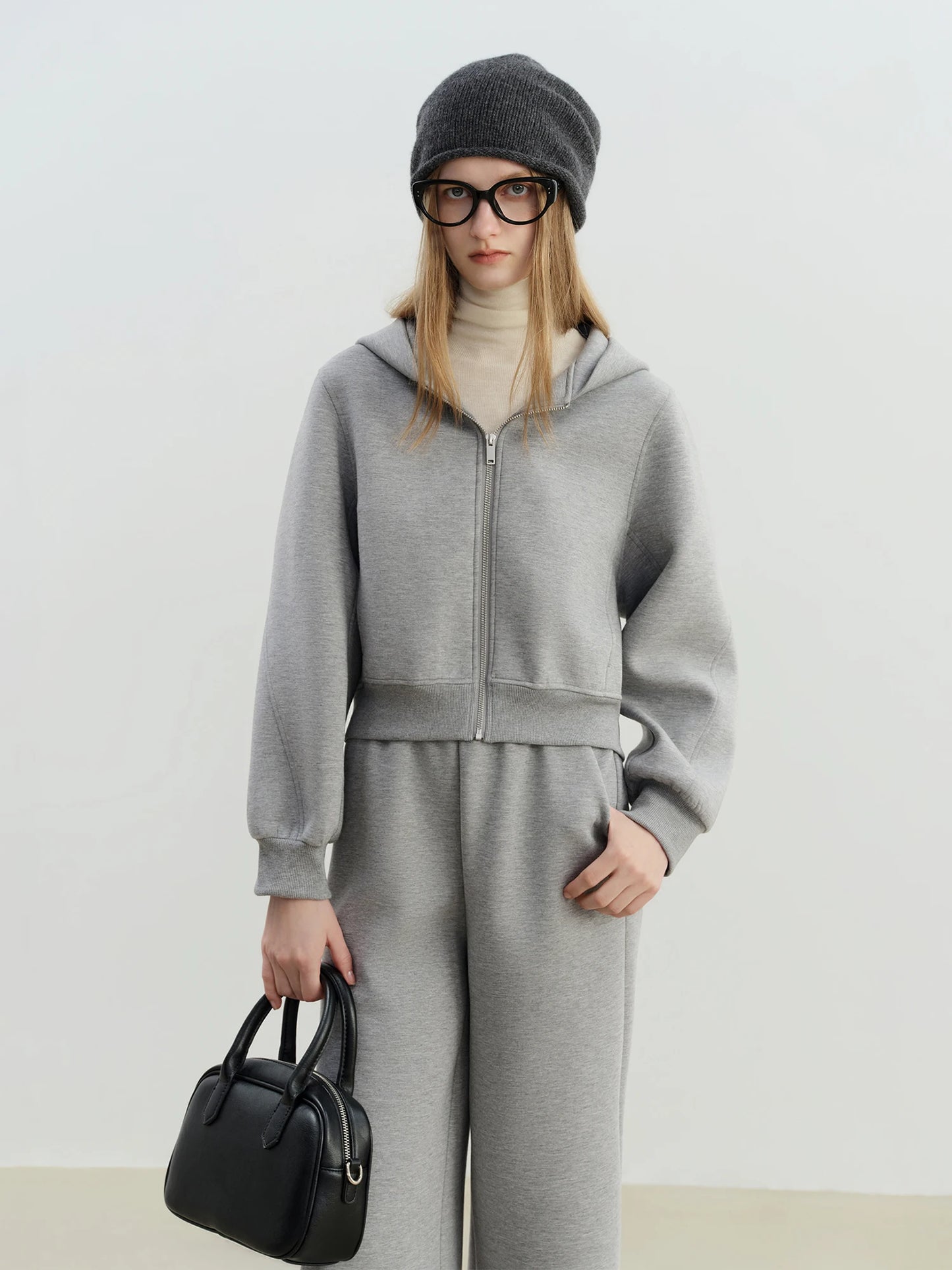 Hooded Jacket Skirt Set