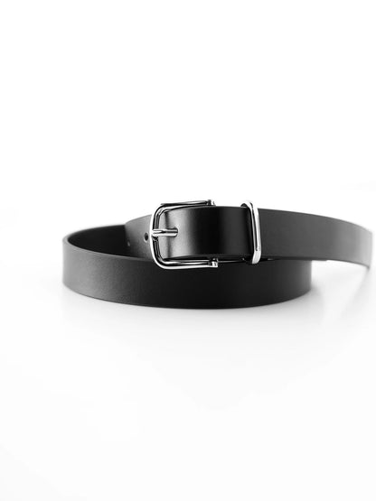 Brown Leather Buckle Belt