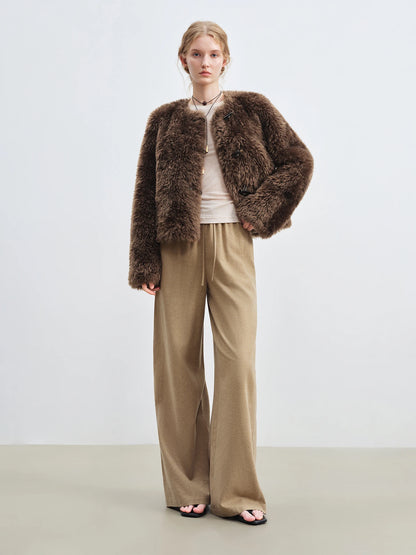 Charcoal Elastic Drawstring Pants