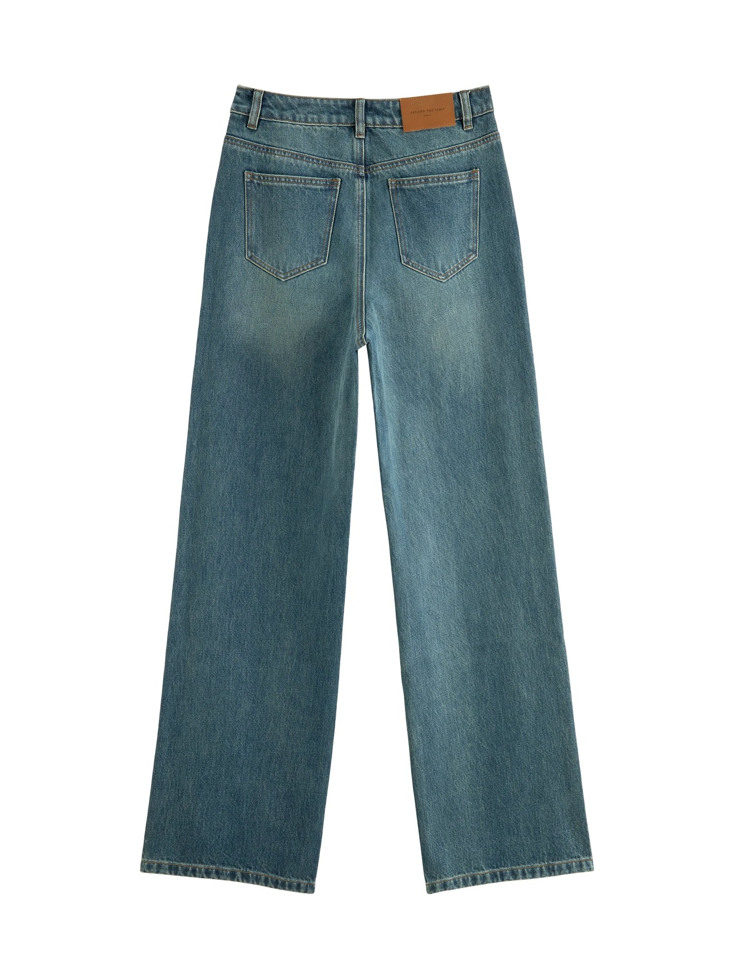 Dark Blue Wide Leg Jeans