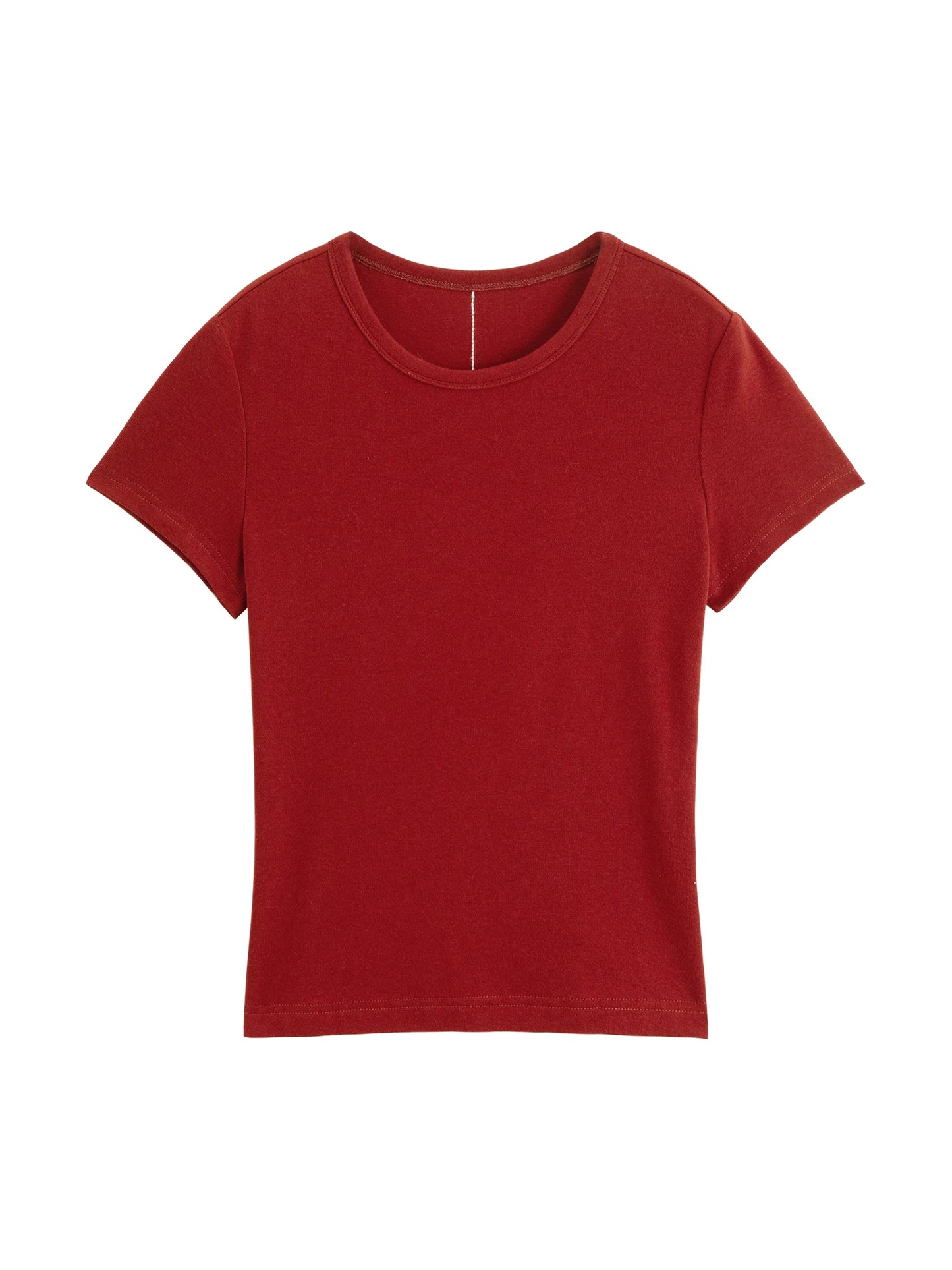 Ivory Slim Crew Neck Tee