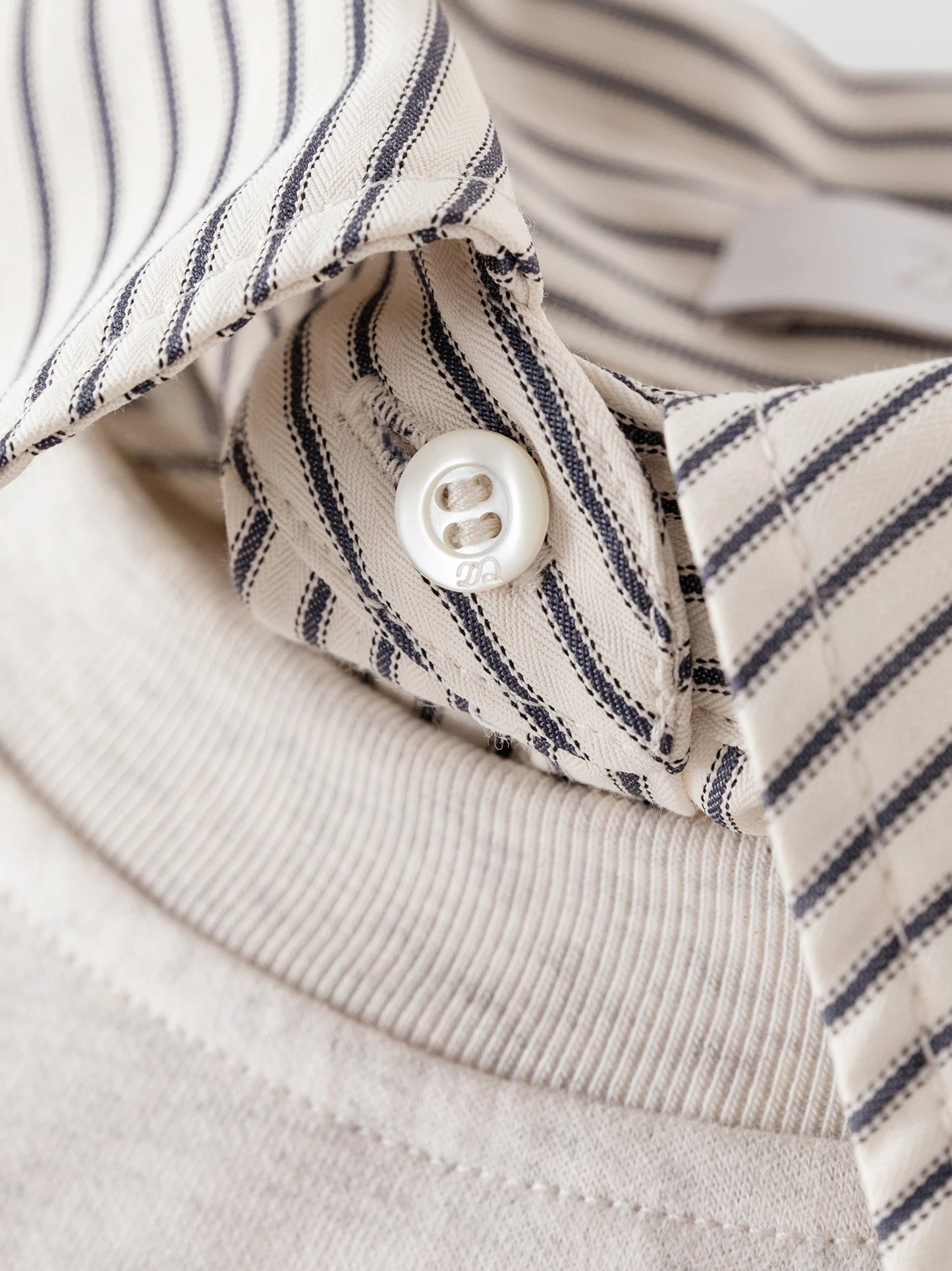 Ivory Graphic Layered Sweatshirt