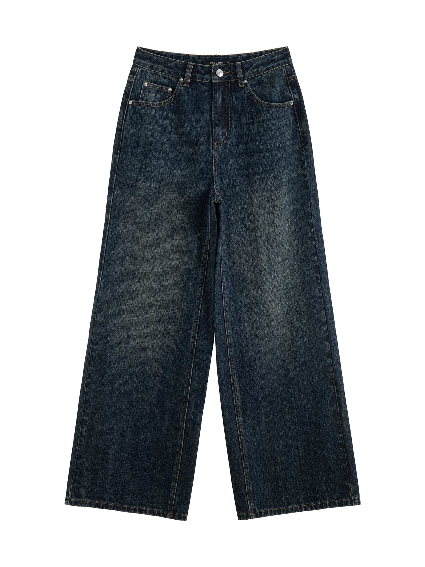 Dark Indigo Wide Leg Jeans