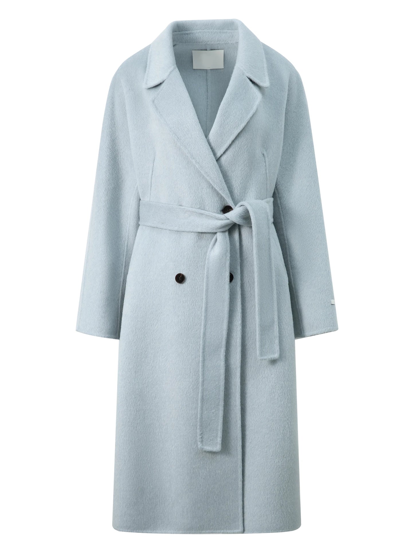 Navy Raglan Wool Blend Coat