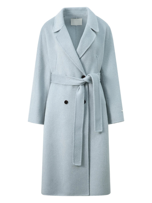 Navy Raglan Wool Blend Coat