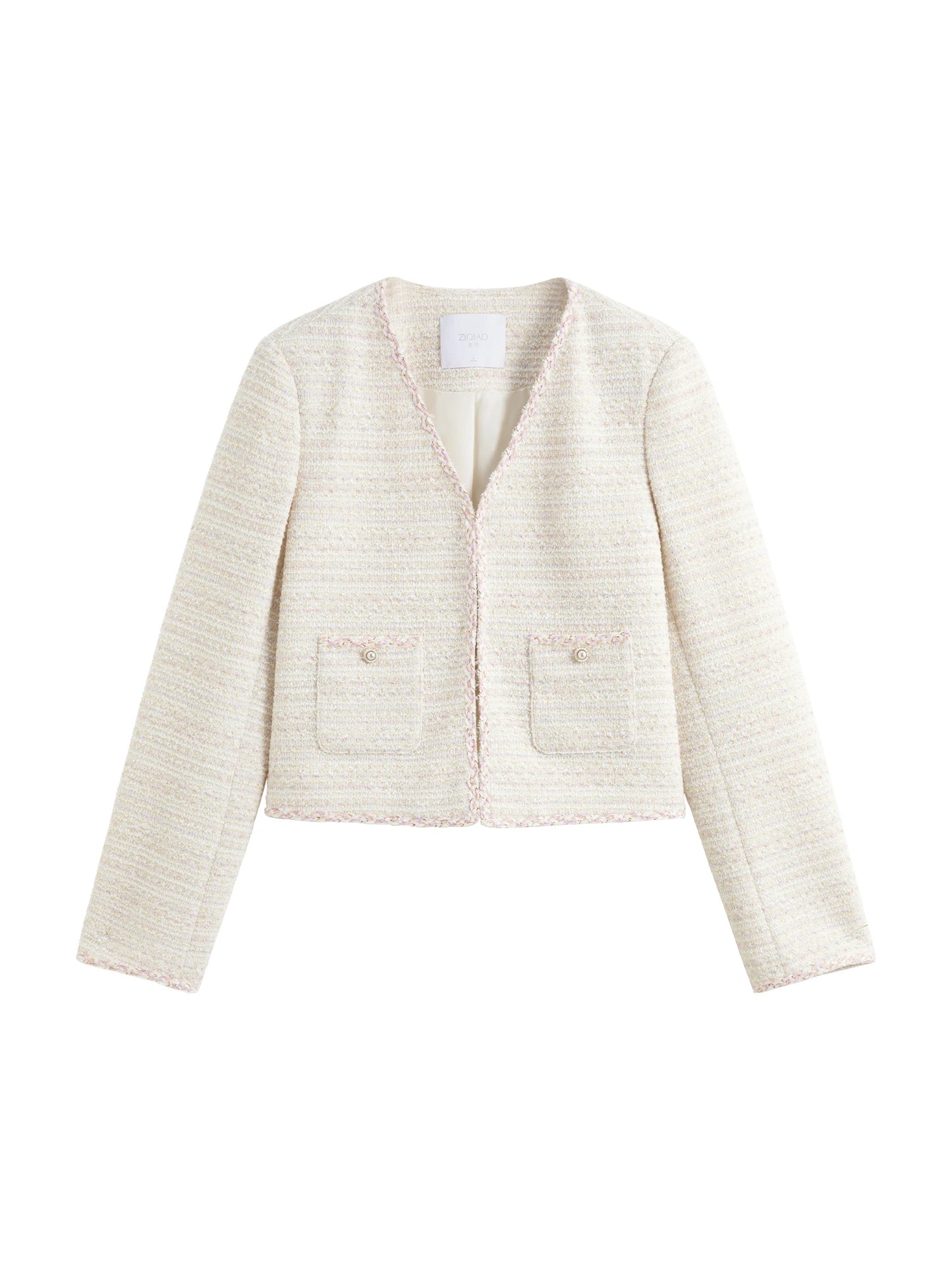 Ivory Embroidered Short Jacket