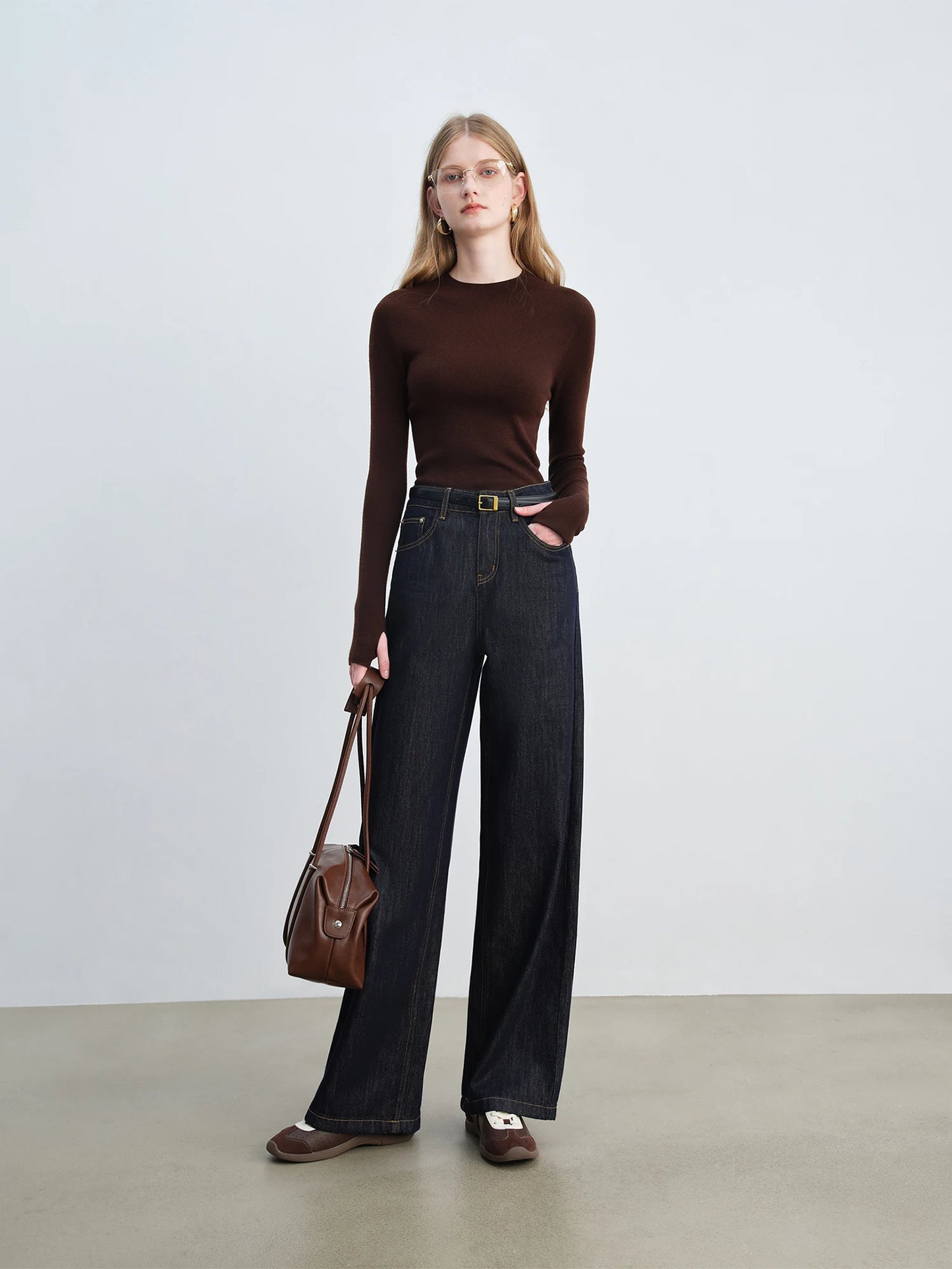 Dark Wash Straight Leg Jeans