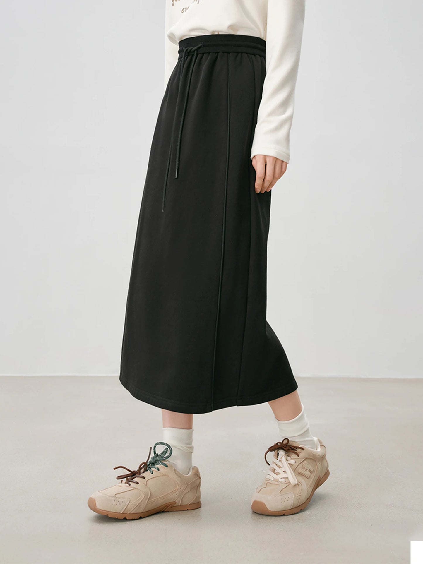 Cropped Hoodie Skirt Set