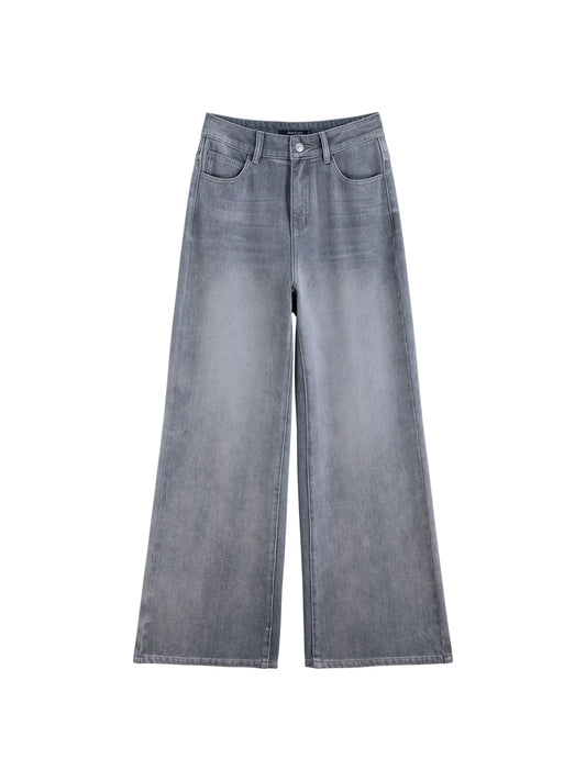 Light Wash Straight Leg Jeans