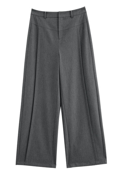 Black Panel Wide Leg Trousers