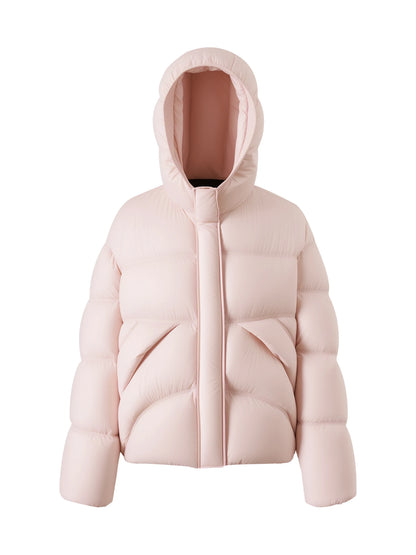 Black Hooded Puffer Jacket