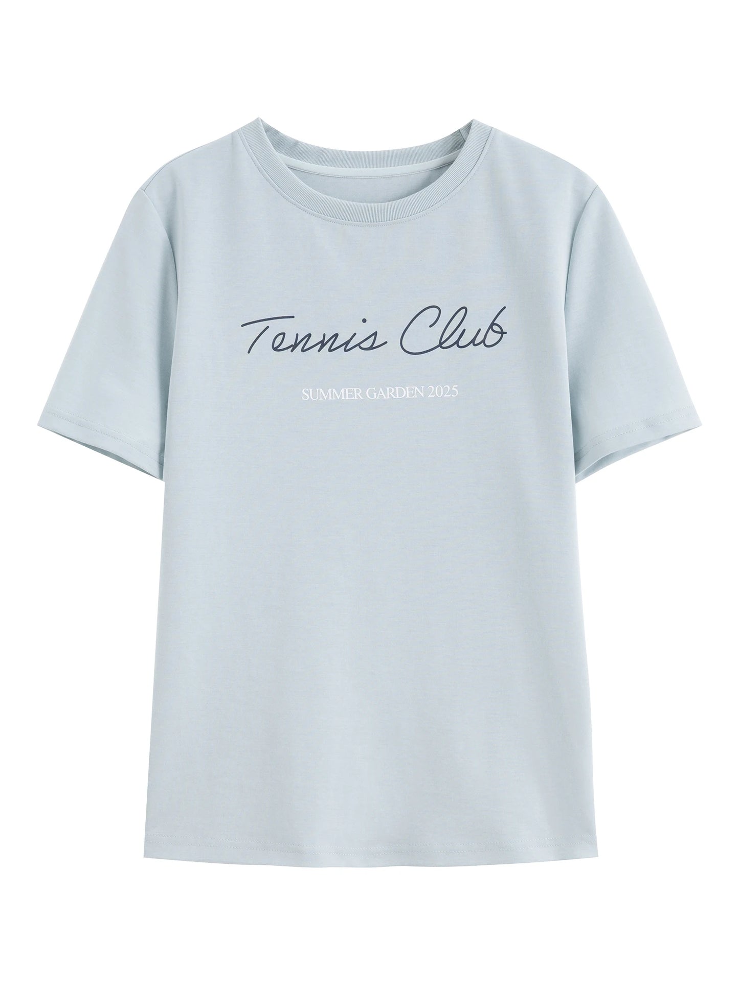Pale Blue Tennis Graphic Tee