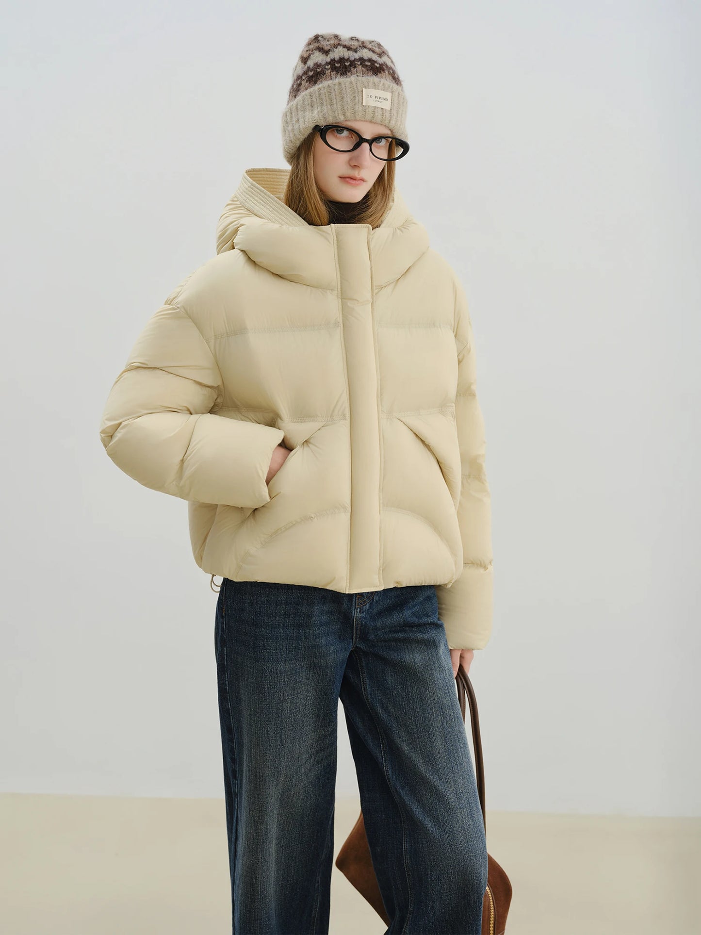 Black Hooded Puffer Jacket