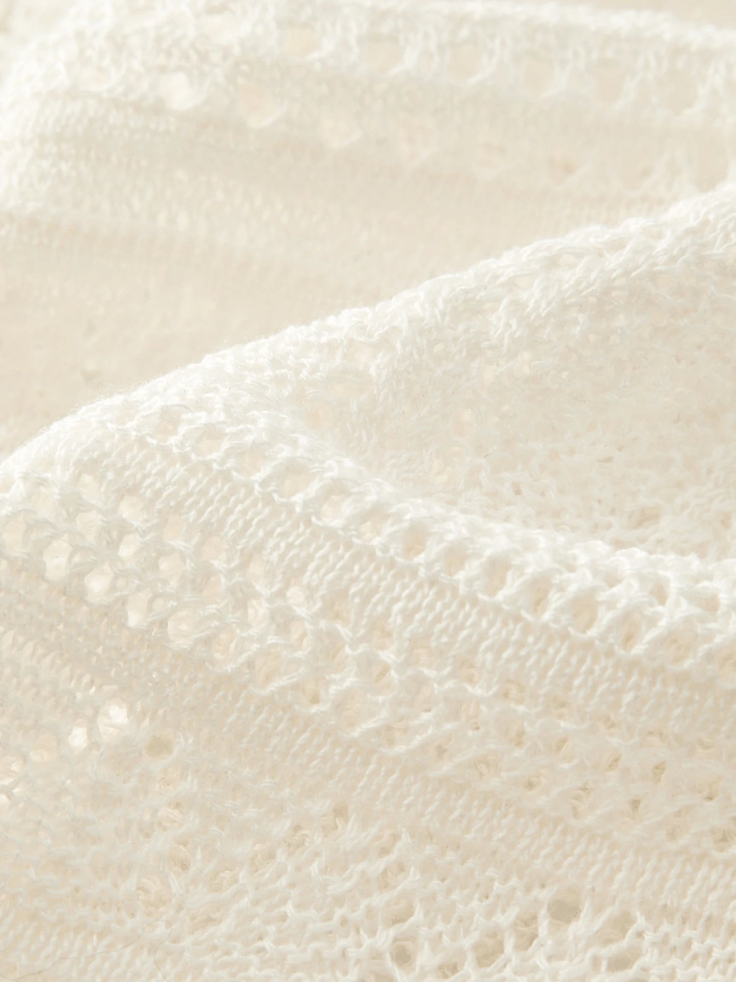 Cream Knit Sleeveless Midi Dress