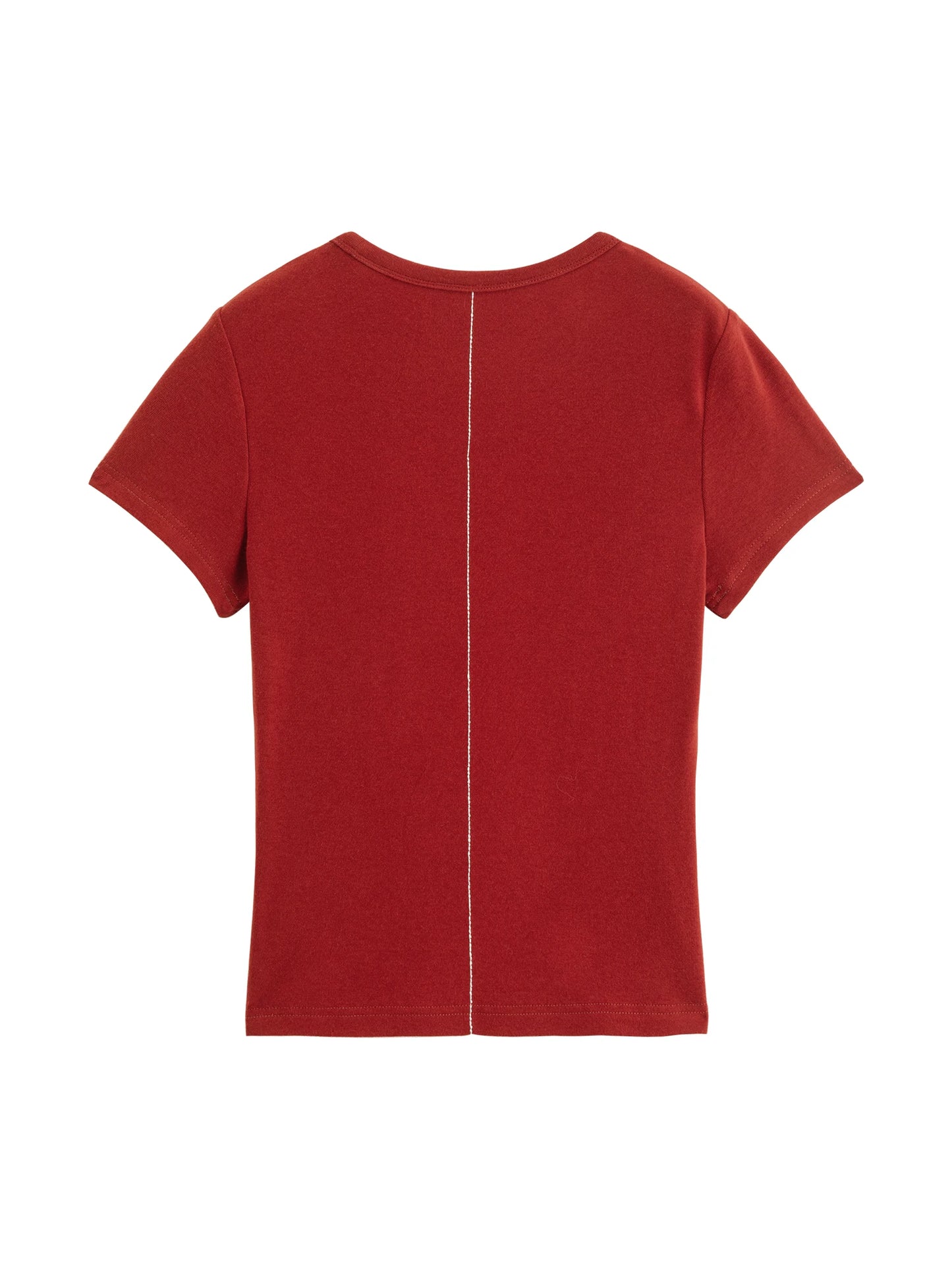Ivory Slim Crew Neck Tee