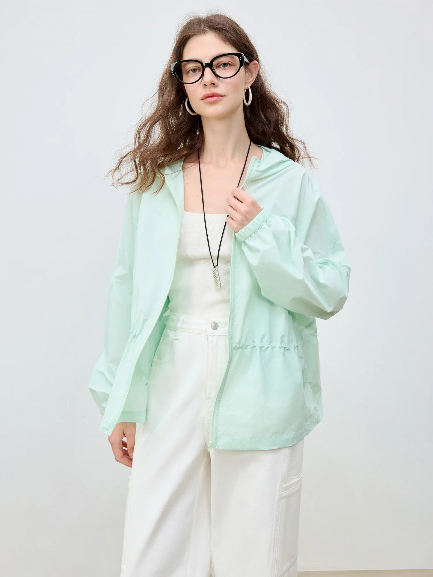 Mint Hooded Sun Jacket