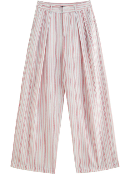 Bandeau Striped Pants Set