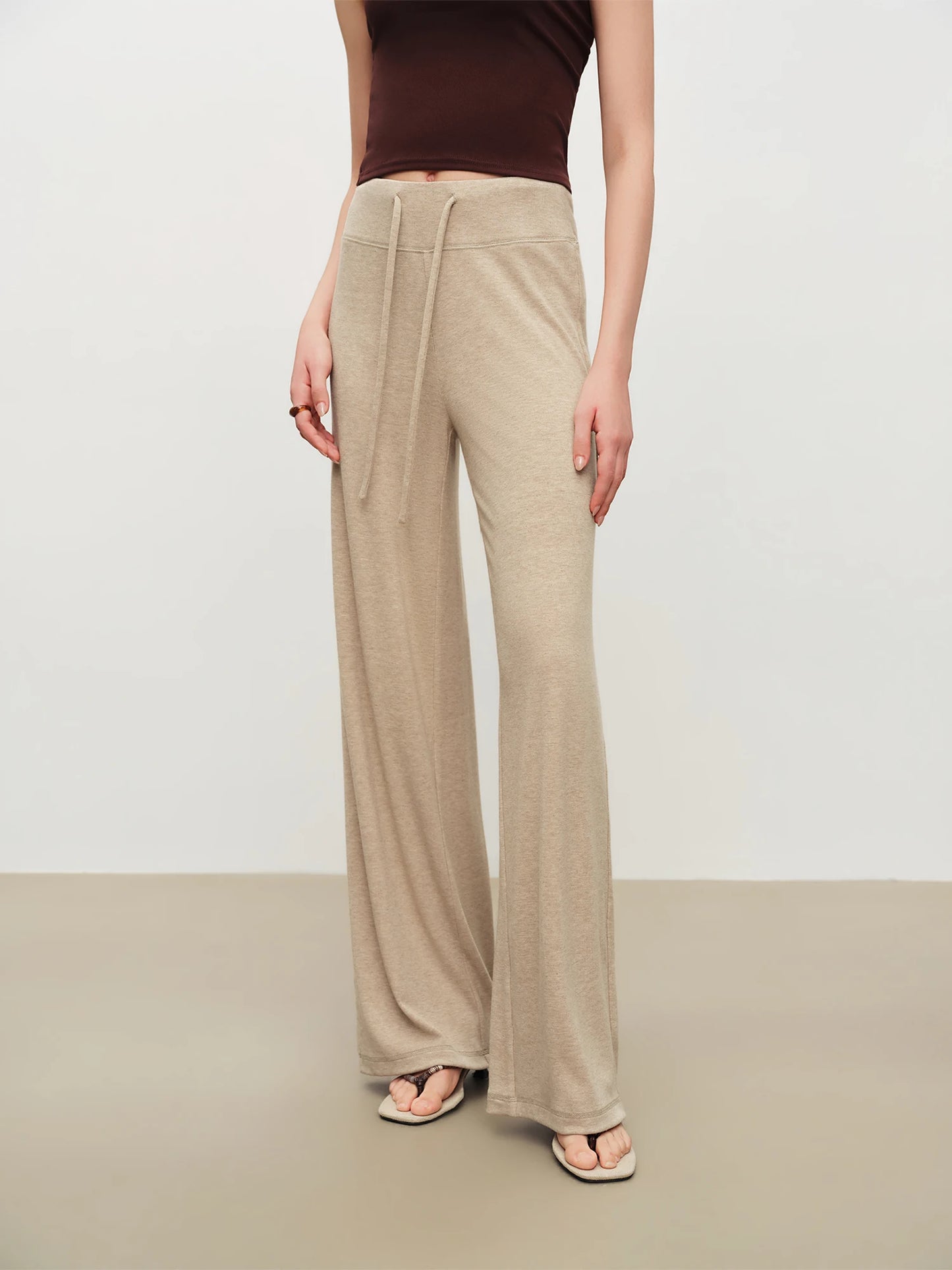 Pale Blue Drawstring Lounge Pants