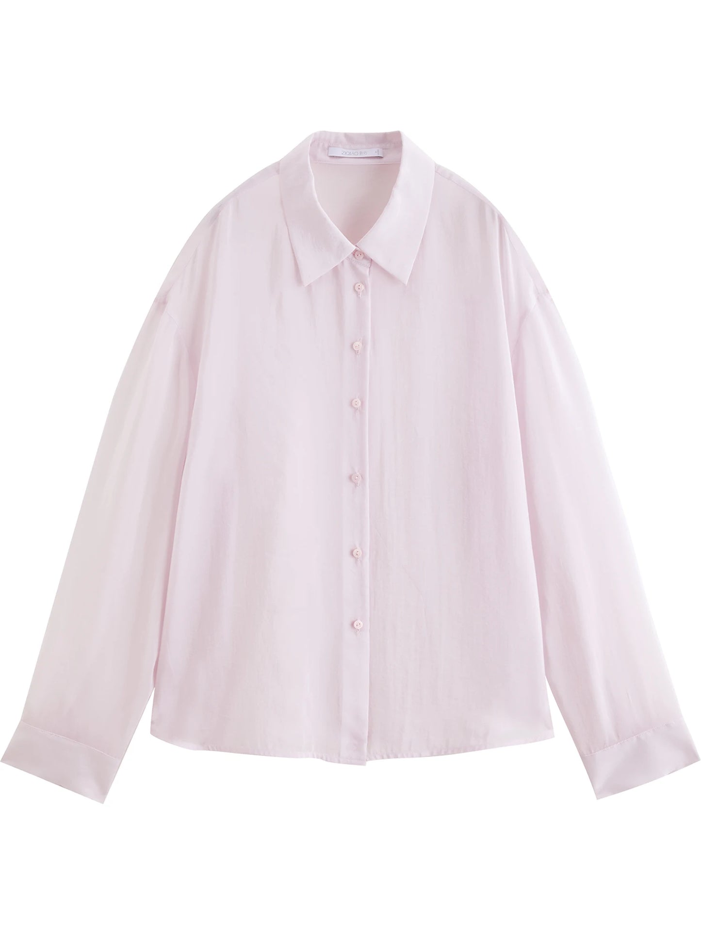 Pale Blue Sheer Button Shirt