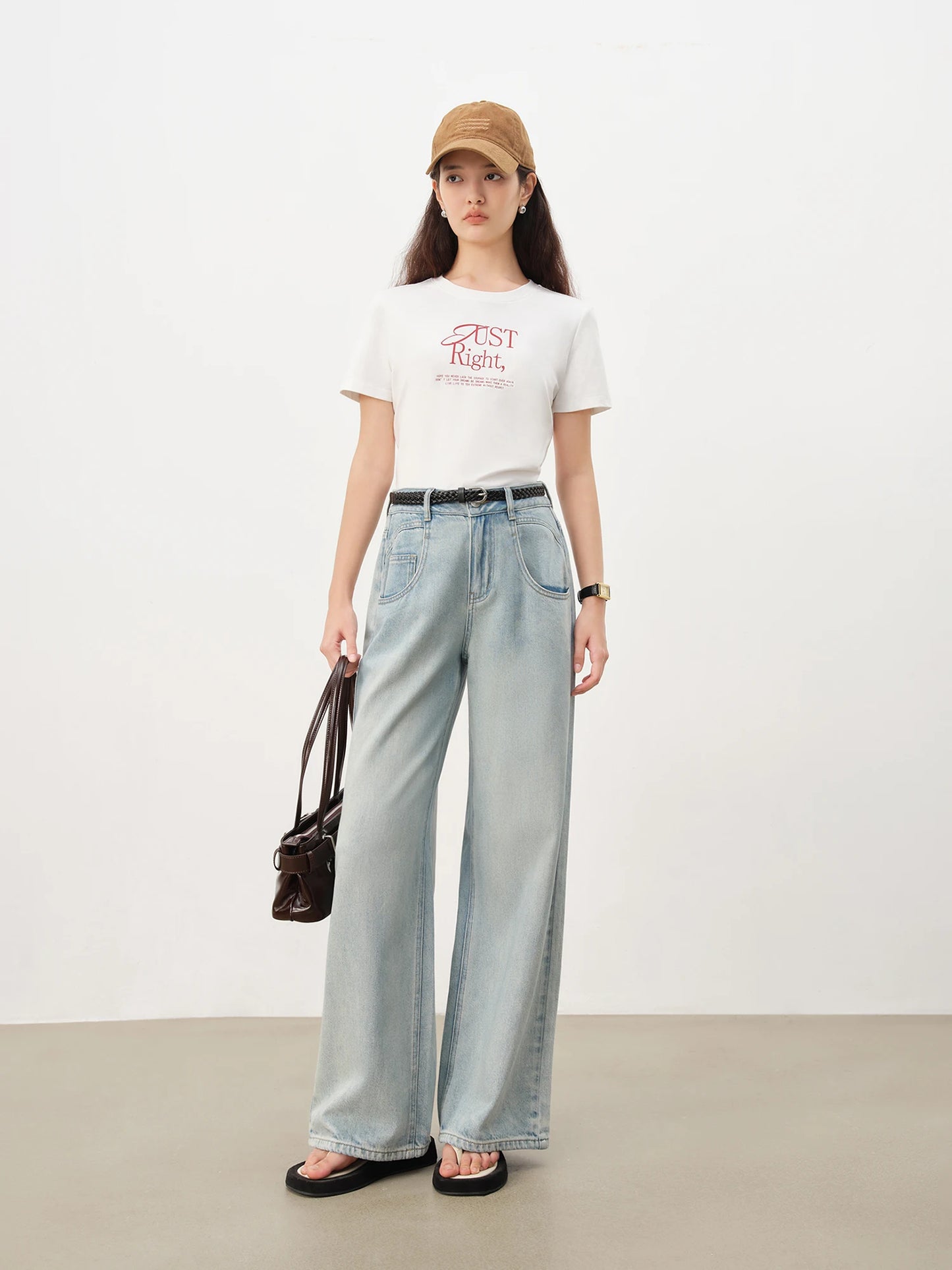White Rust Graphic Crew Neck Tee