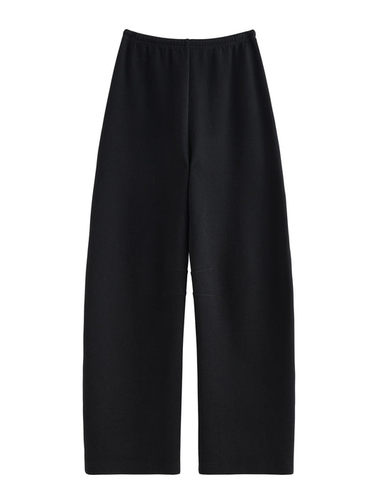 Black Knit Wide Leg Pants
