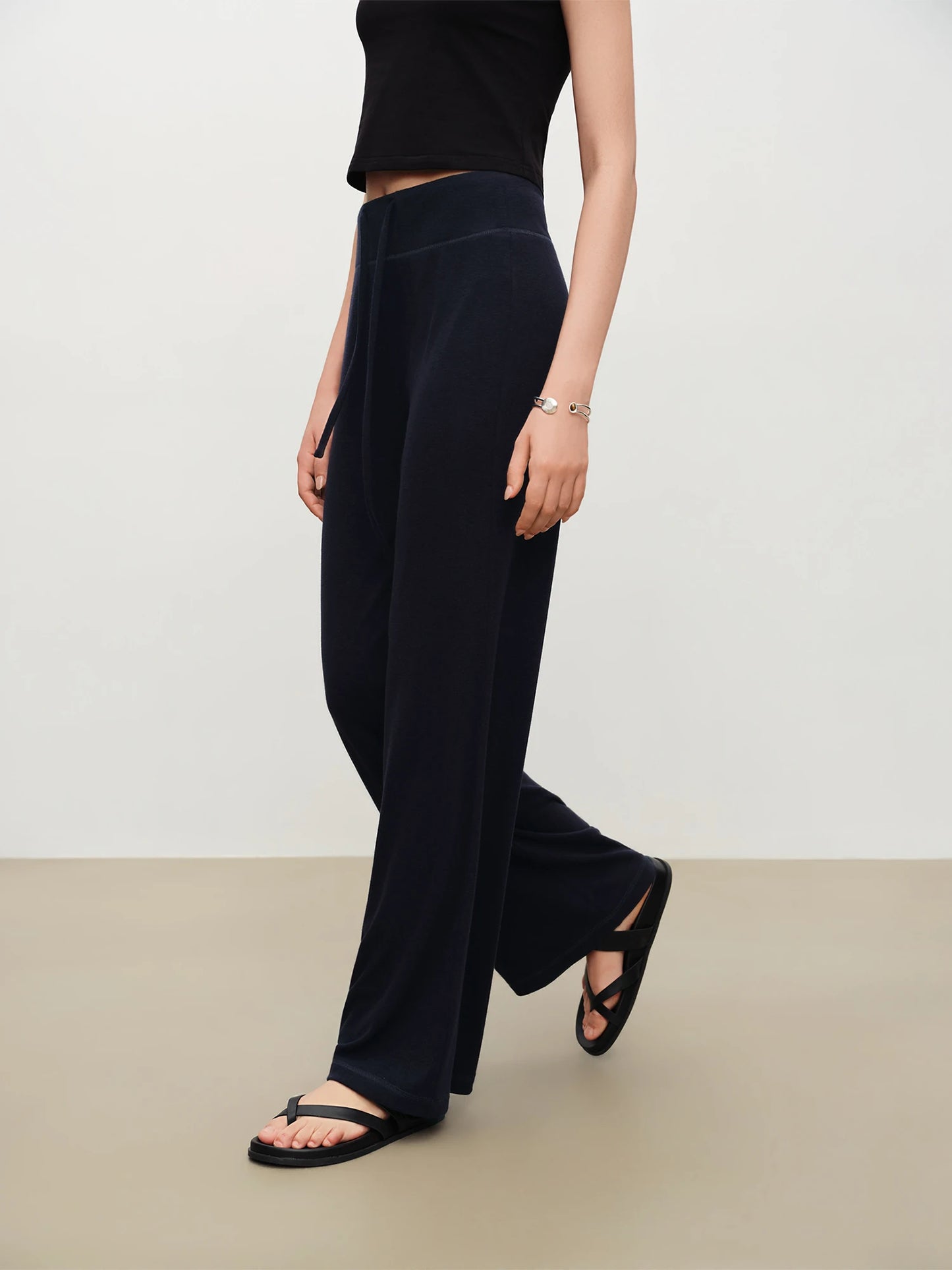 Pale Blue Drawstring Lounge Pants