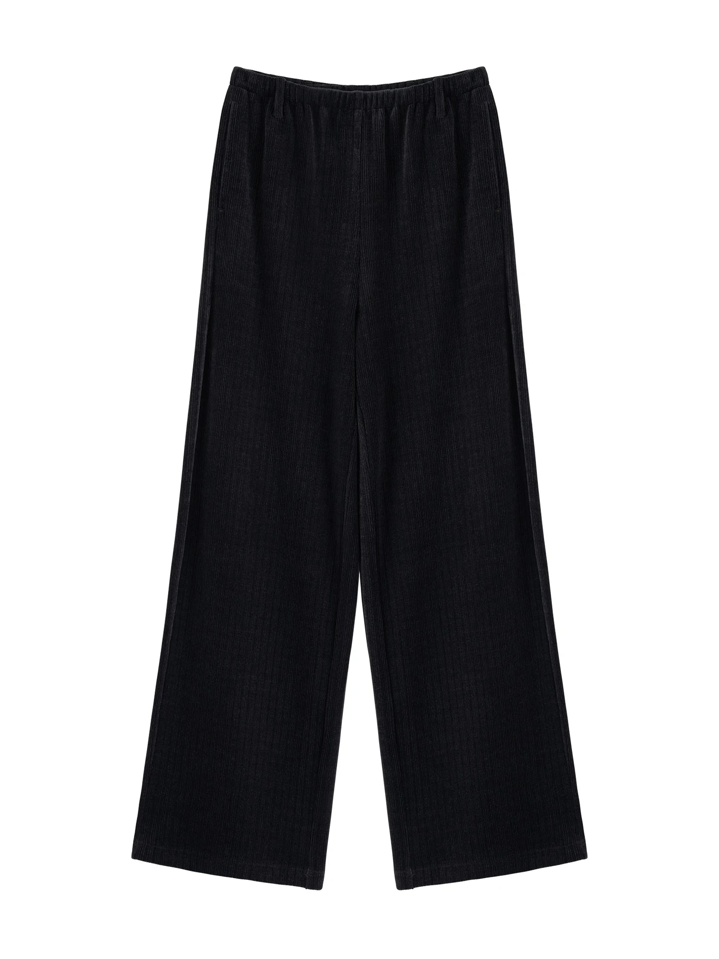 Brown Corduroy Wide Leg Pants