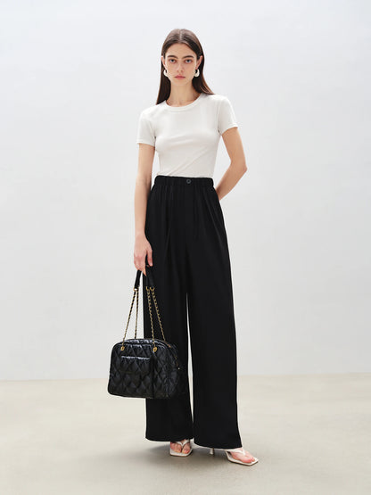 Ivory Cooling Wide Leg Pants