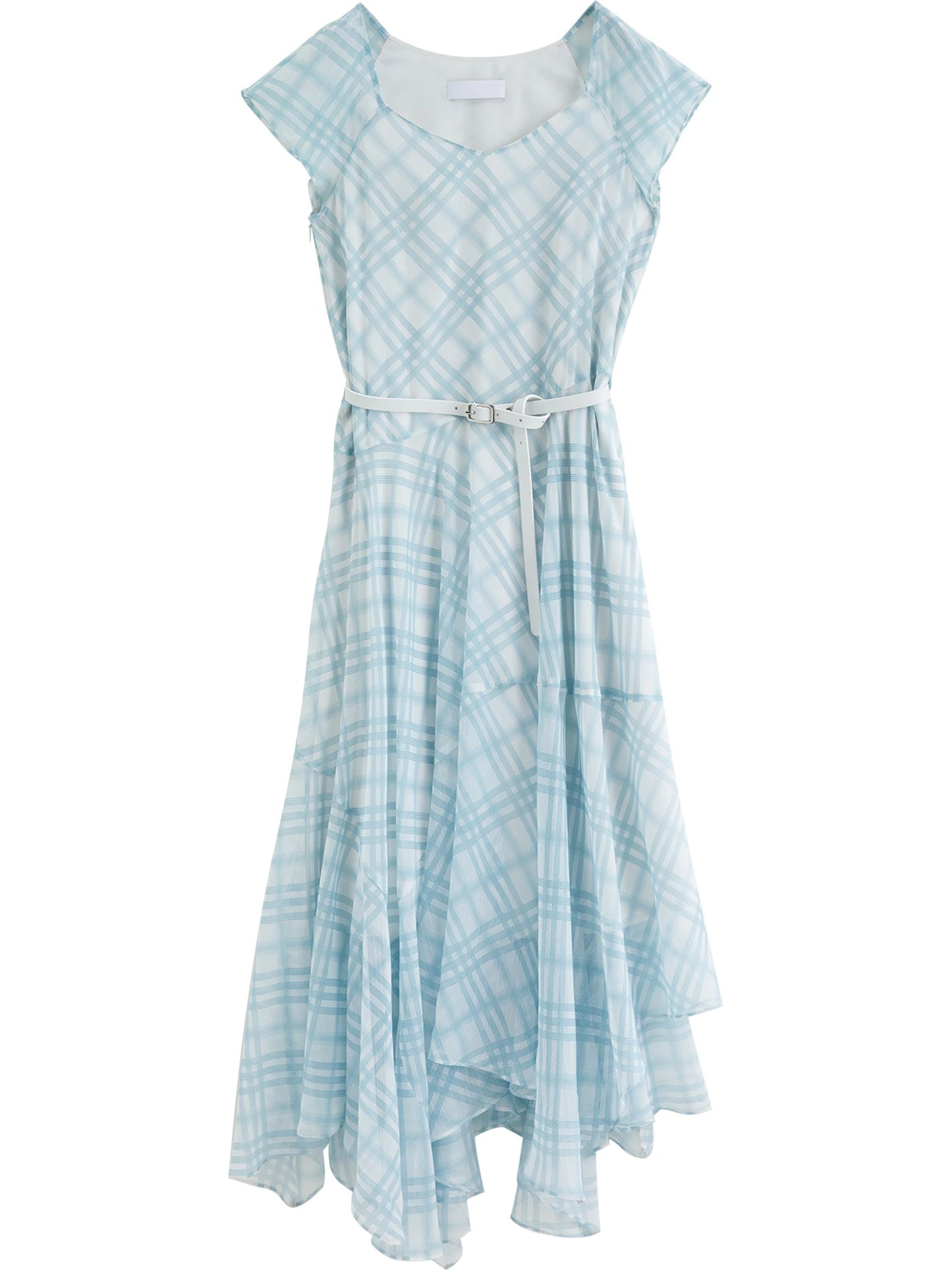 Black Plaid Fit Flare Dress