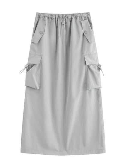 Lavender Hooded Jacket Skirt Set
