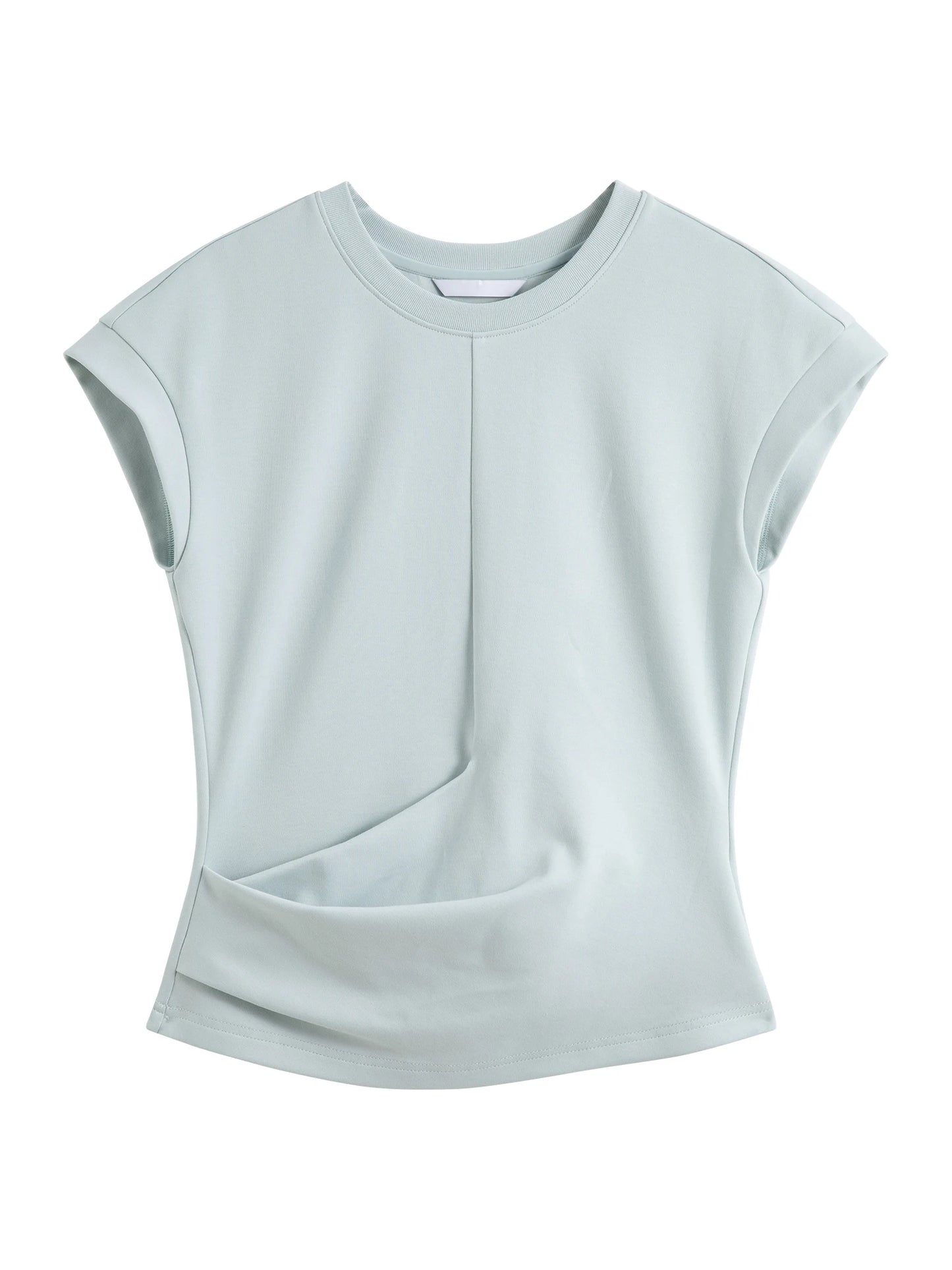 Ivory Twist Front Cap Sleeve Top