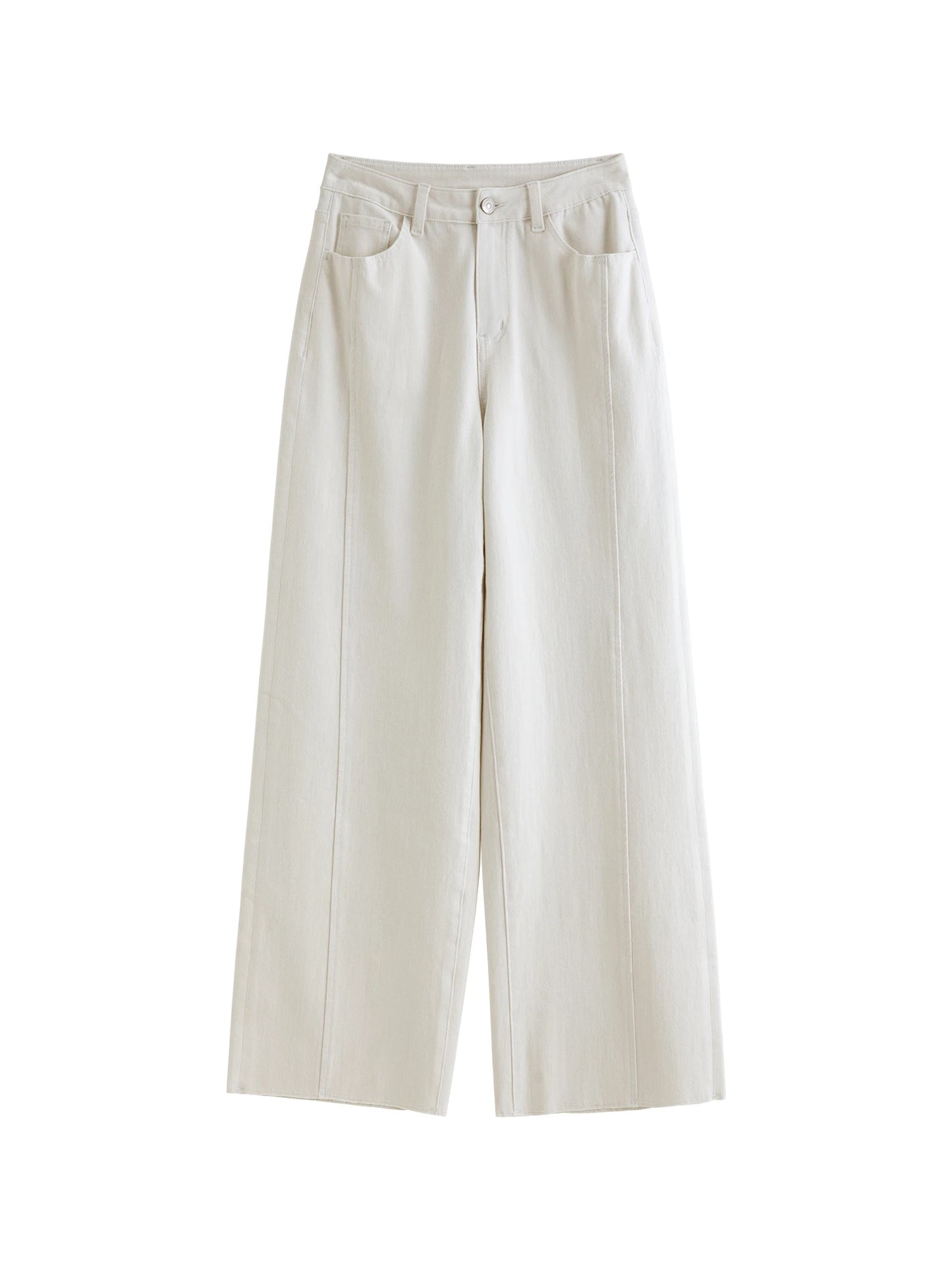 Blue Patchwork Frayed Hem Jeans
